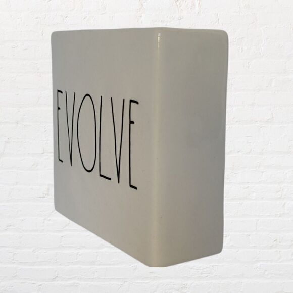 Rae Dunn Double Sided Think Evolve Block - Picture 9 of 9